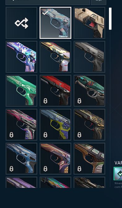 Conta valorant com muitas skins e antiga