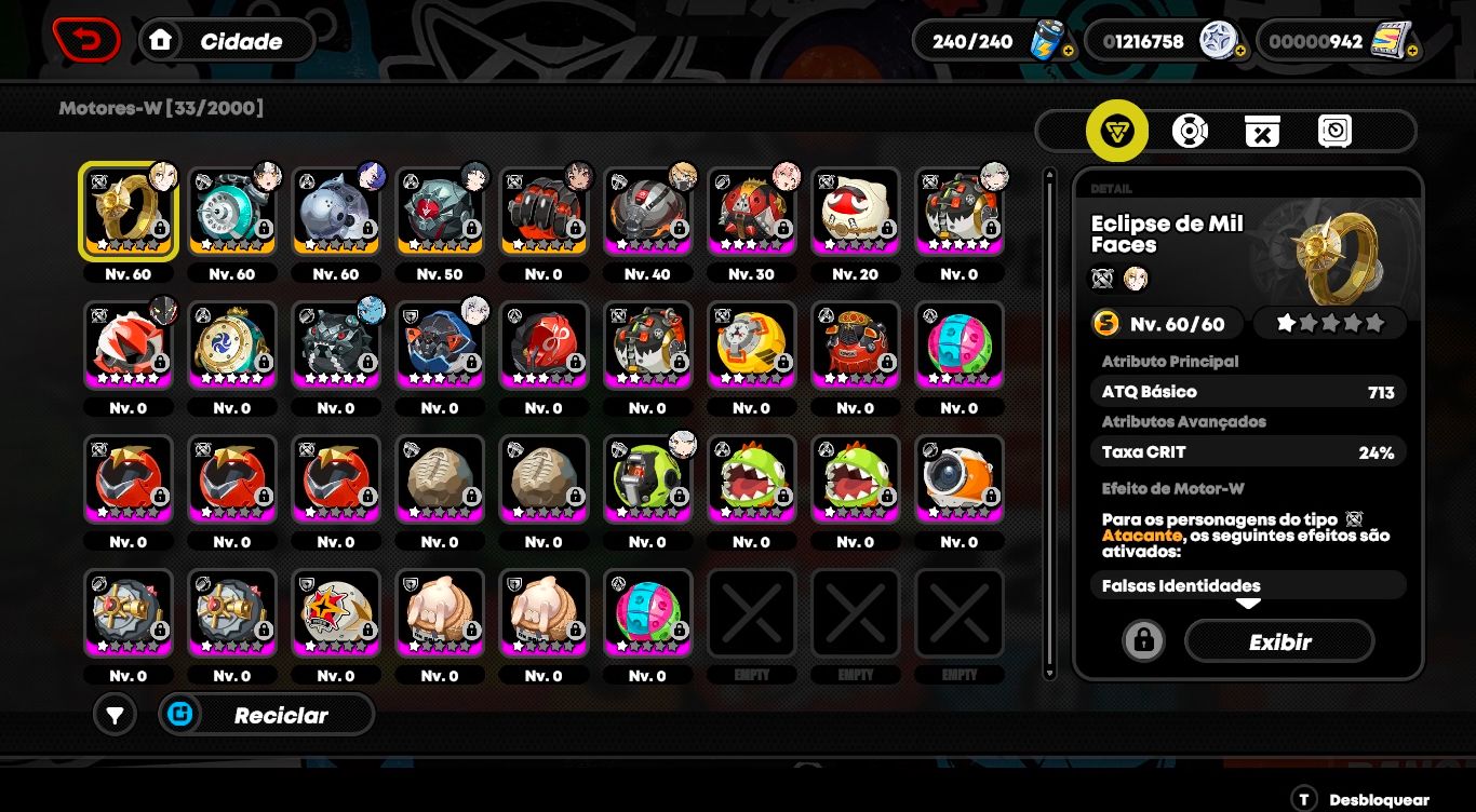 Conta | Zenless Zone Zero | Nv: 55 | 7 T5 limitados