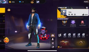 CONTA FREE FIRE VETERANA | NÍVEL 70 | BANDEIRÃO | ITENS RAROS | SKINS + EMOTES