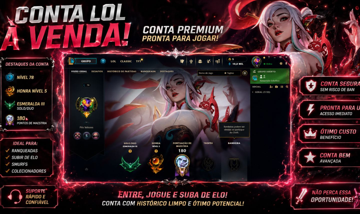 Conta Esmeralda 2 Smurf OFERTA ESPECIAL