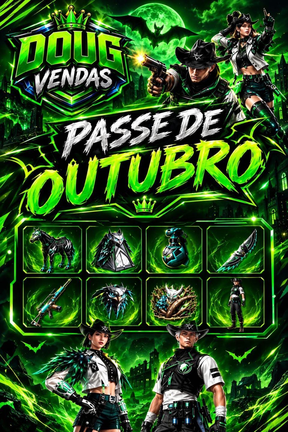 PASSE DE ELITE BOOYAH PREMIUM FREE FIRE ENTREGA RÁPIDA! VIA ID SEM ADICIONAR