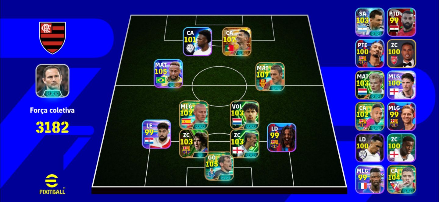 CONTA EFOOTBALL NEY BLITZ , CR7, SUAREZ E COMPANHIA