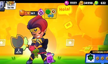 CONTA INSANA DE BRAWL STARS 73K TROFÉUS + 106/106 BRAWLERS