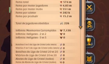 Conta Albion 500m Fama 200m Prata+Skin Poney Blindado