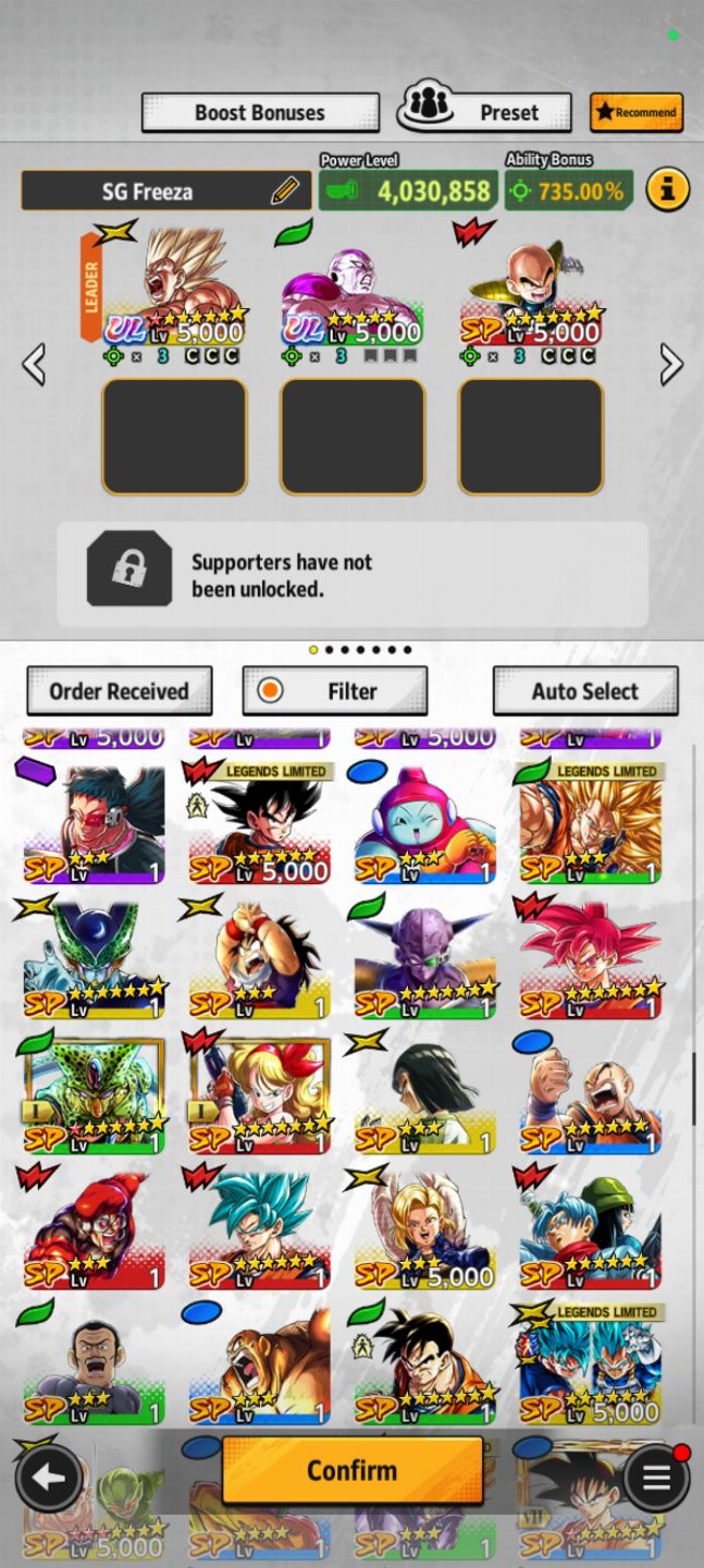 Conta Dragon Ball Legends Com Goku SSJ Ultra com 8 estrelas + Freeza Ultra