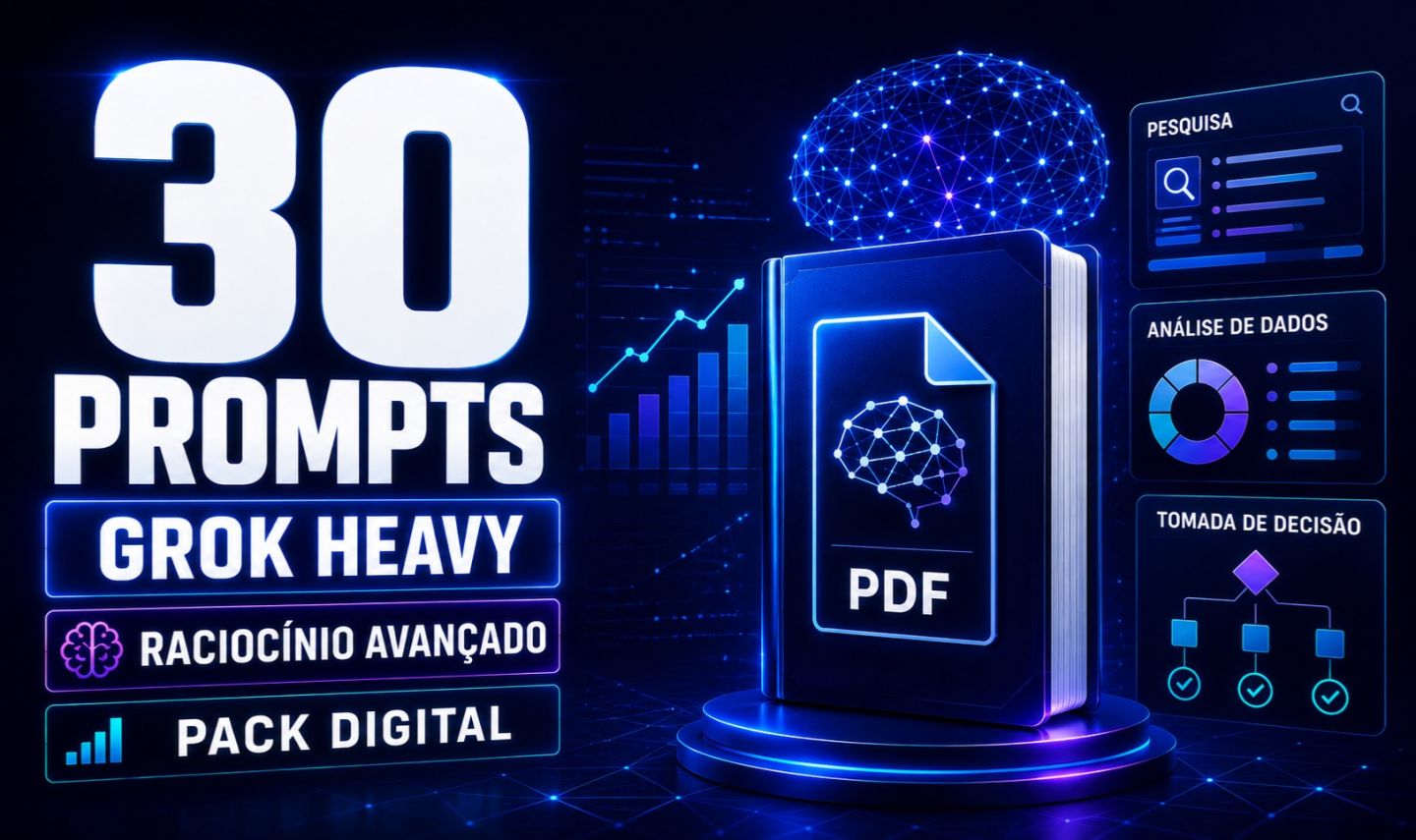 30 PROMPTS GROK HEAVY - PESQUISA, ANÁLISE E DECISÕES BEM ESTRUTURADAS
