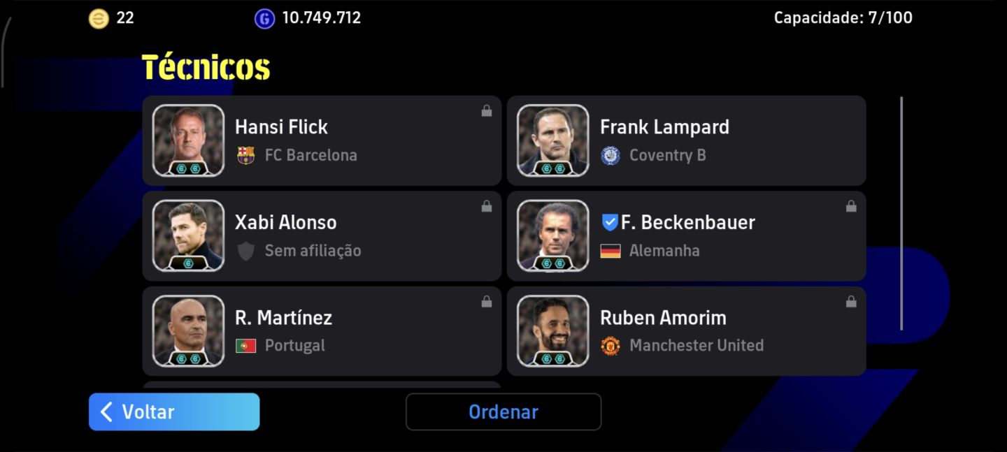 Conta mobile Efootball Pelé+ messi