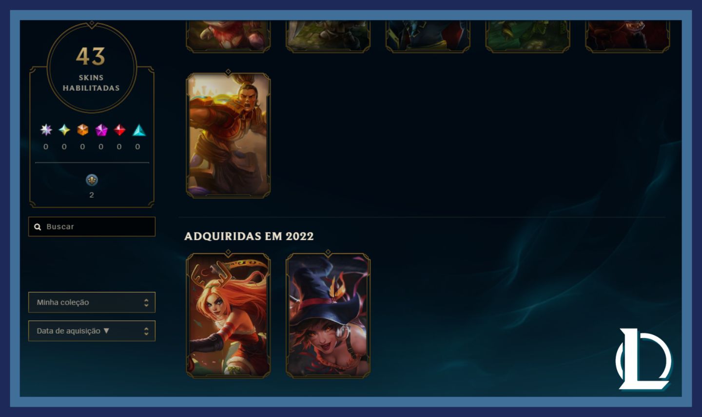 CONTA COM 2 SKINS - LVL 32 PRONTA PARA RANKED!!!