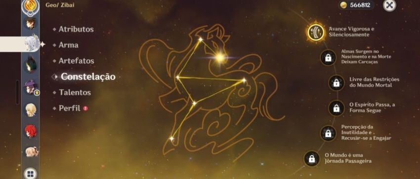 GENSHIN ZibaiC1, NilouC1, Zhongli, Mualani, Navia e Chasca