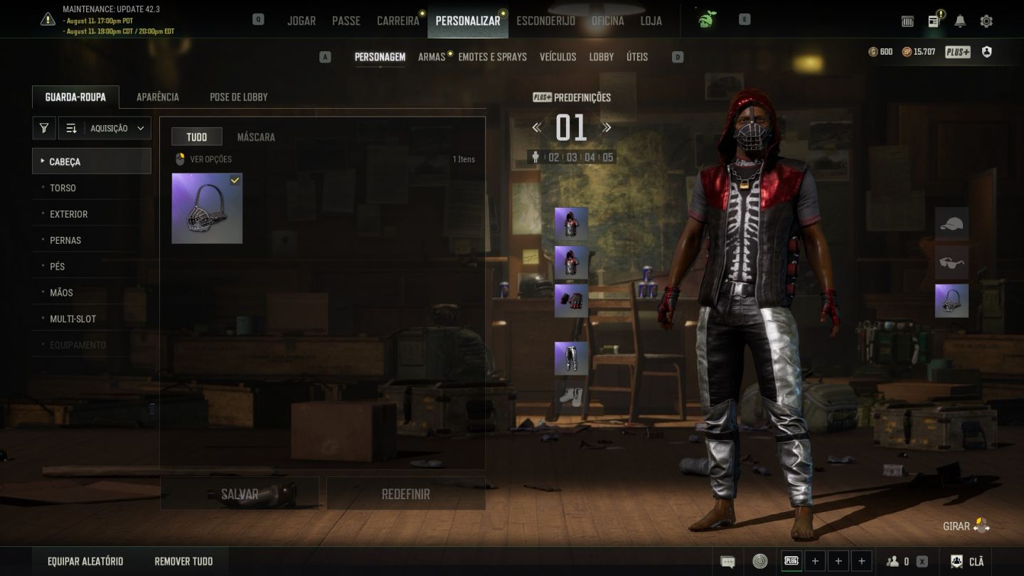 CONTA lvl baixo pubg