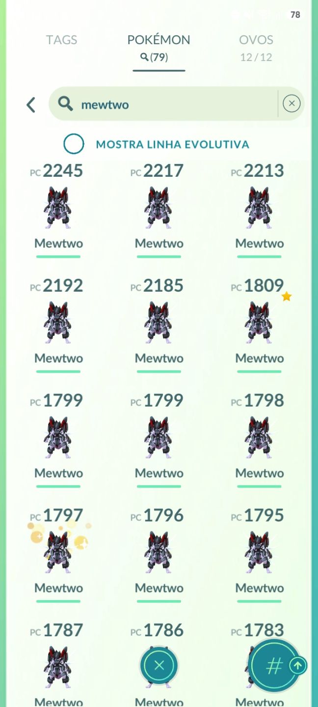 CONTA POKÉMON GO 2019 | 79 MEWTWOS | 31 NECROZMAS | SHINY + FUNDOS | +LENDAS