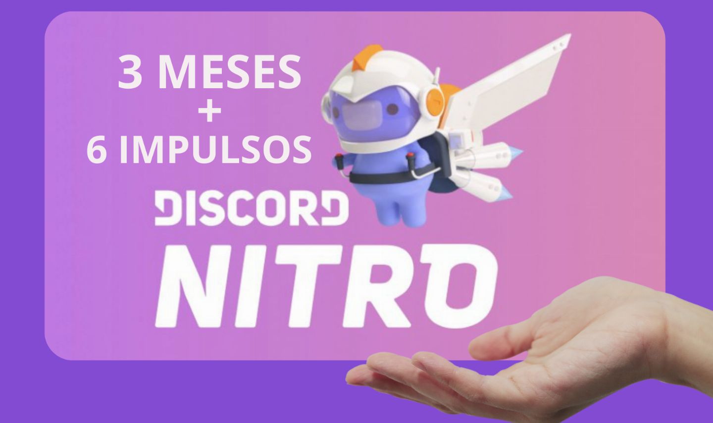 DISCORD NITRO 3 MESES - ENTREGA AUTOMATICA ATIVADA