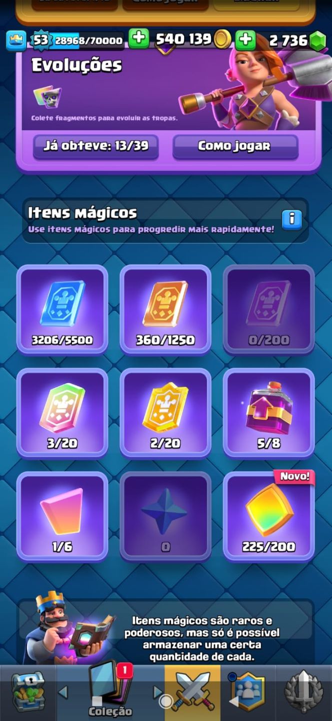 Conta de clash conta com 9k e 500 troféus conta com todas as cartas! Procedência