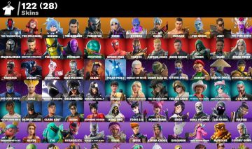Conta Fortnite 2k300VBUCKS | 122 Skins | BATMAN ZERO, SCORPION etc