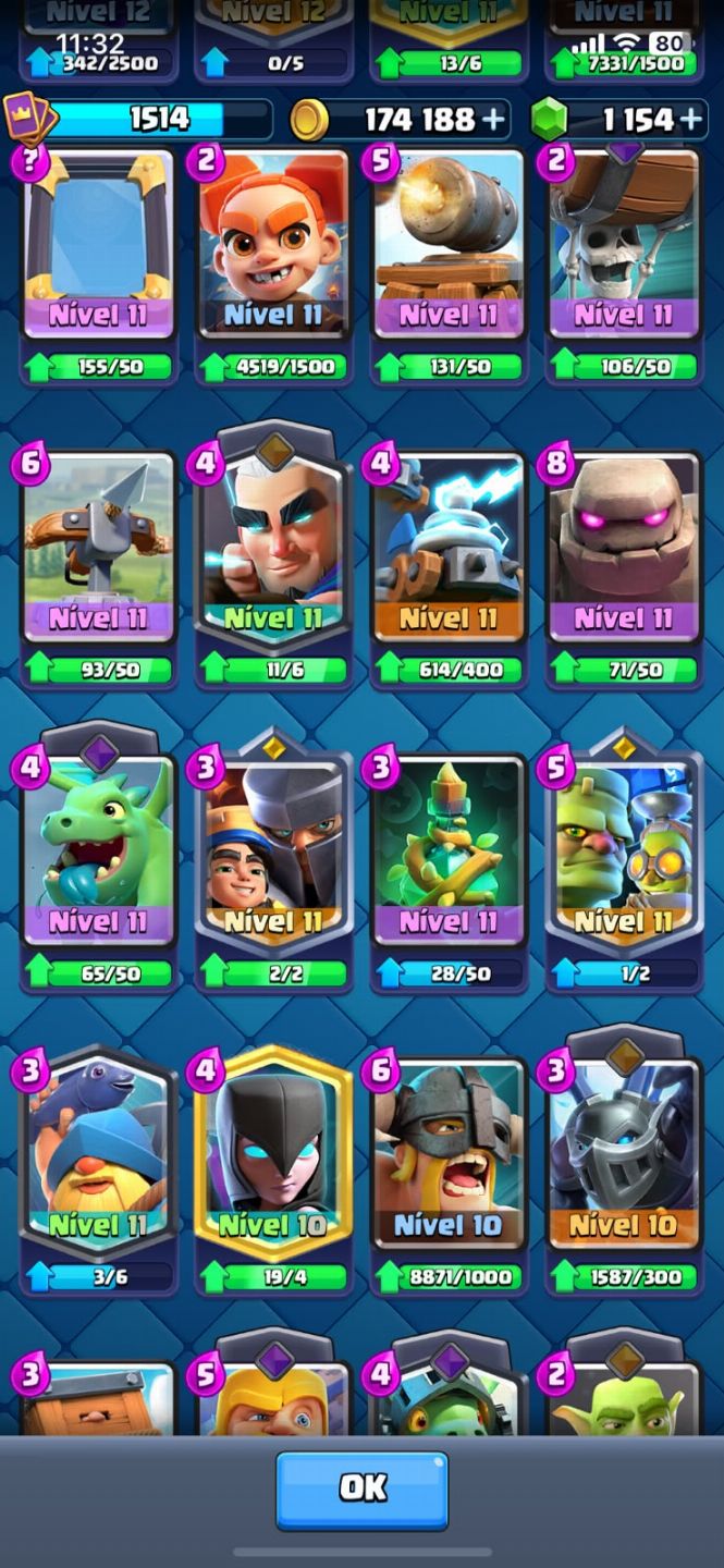 Clash Royale, Conta NIVEL 15 com todas as cartas
