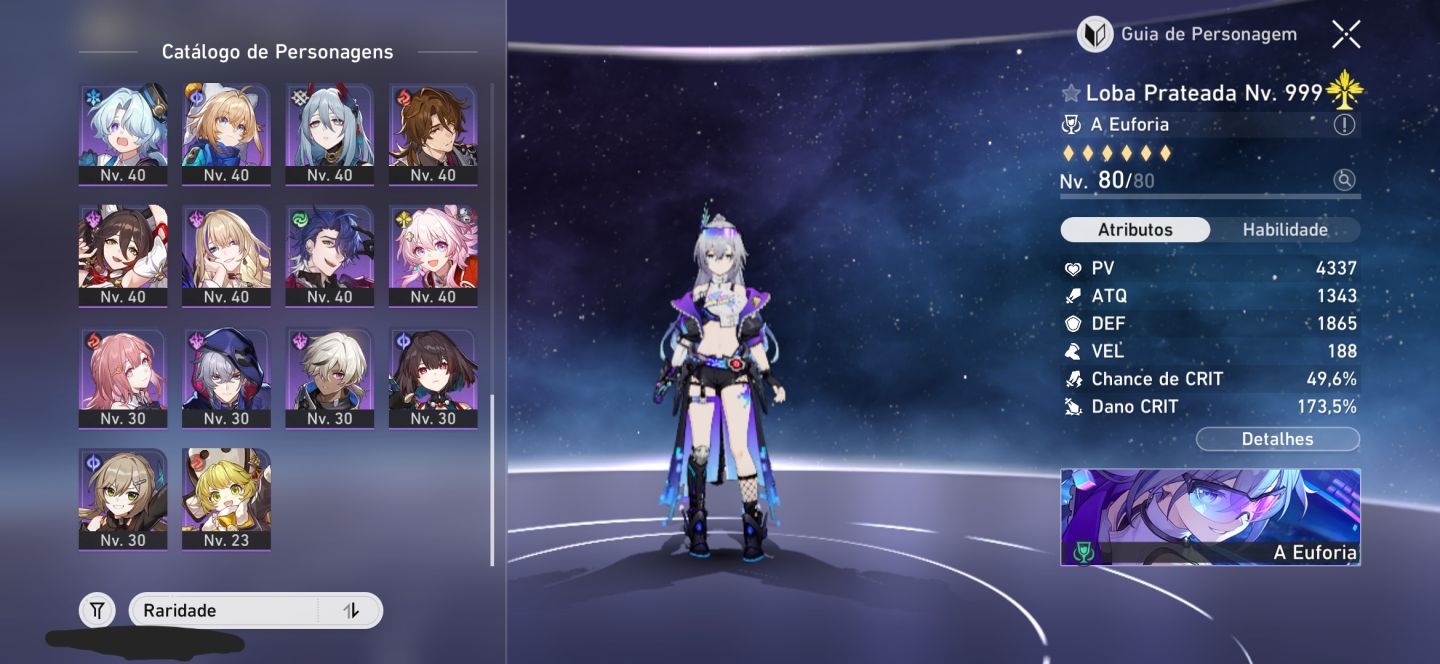 CONTA HSR LVL 70 21 PERSONAGENS T5 + 11 CONES T5