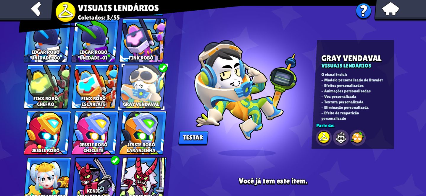 CONTA DE BRAWL COM P3,MESTRE,PIN DA MATCHERINO [Preço Imperdível]