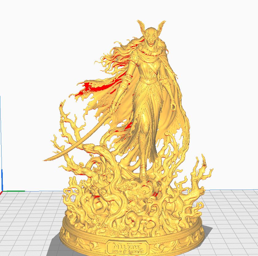 Malenia Blade of Miquella : ELDEN RING - Action Figure. IA STL