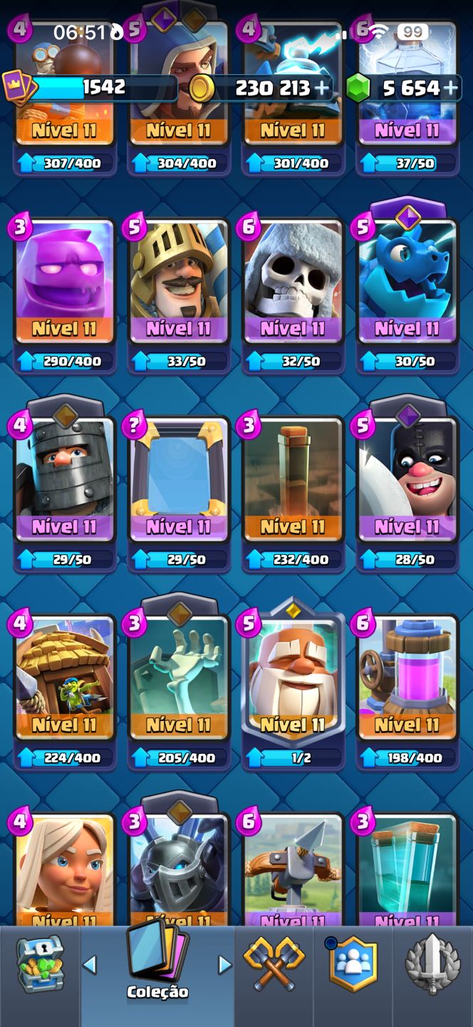 CONTA CLASH ROYALE 10.874 TROFÉUS | LVL 15 | VÁRIAS EVOLUÇÕES