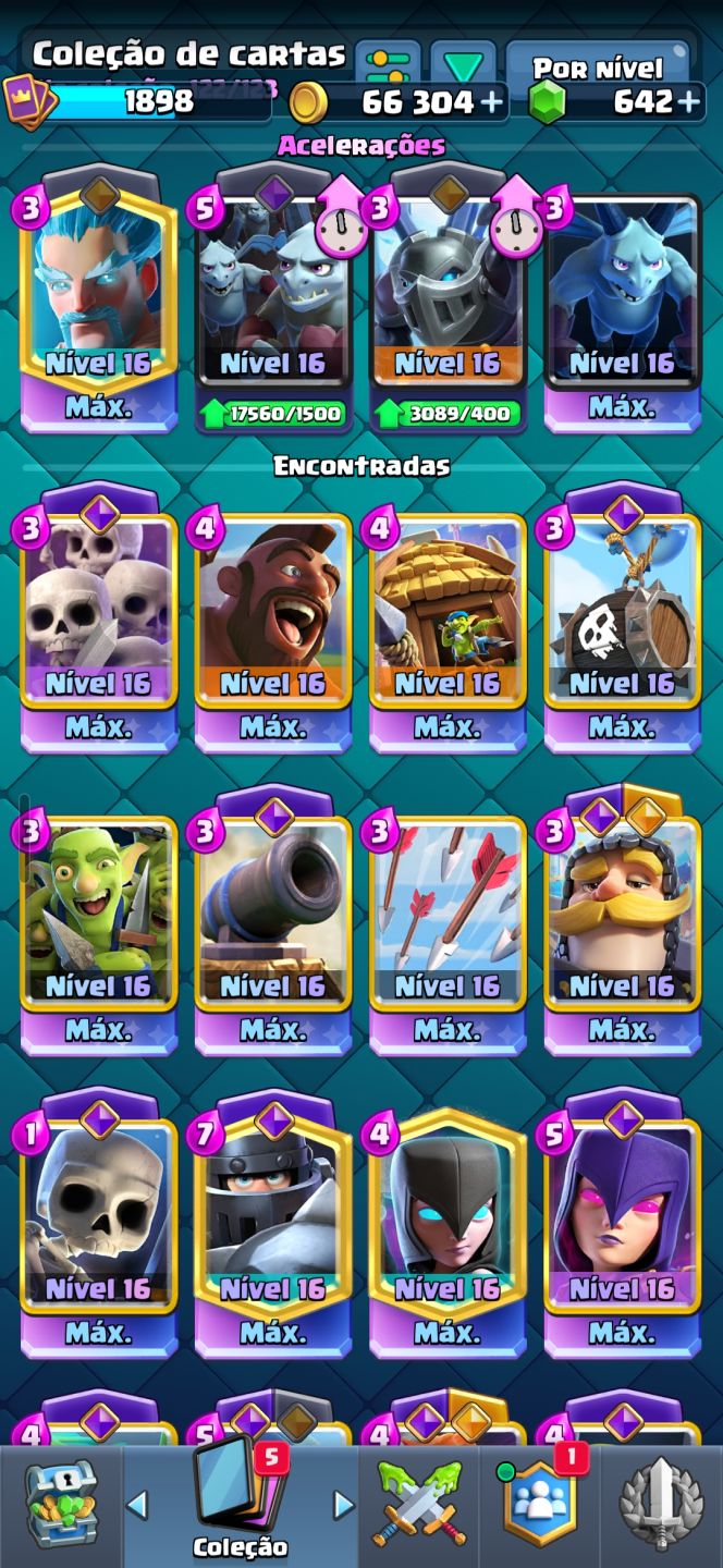 Clash royale conta antiga