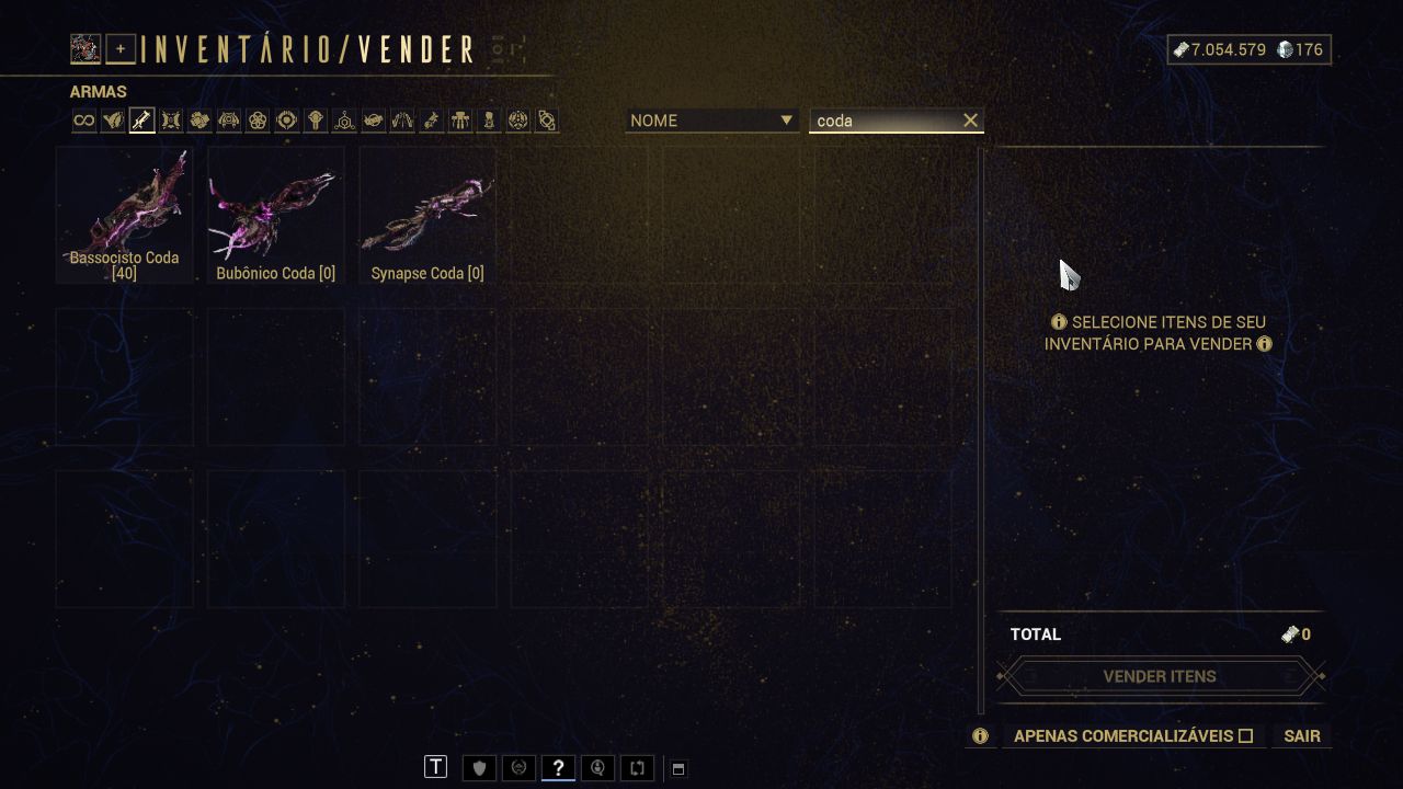 CONTA WARFRAME mr 17