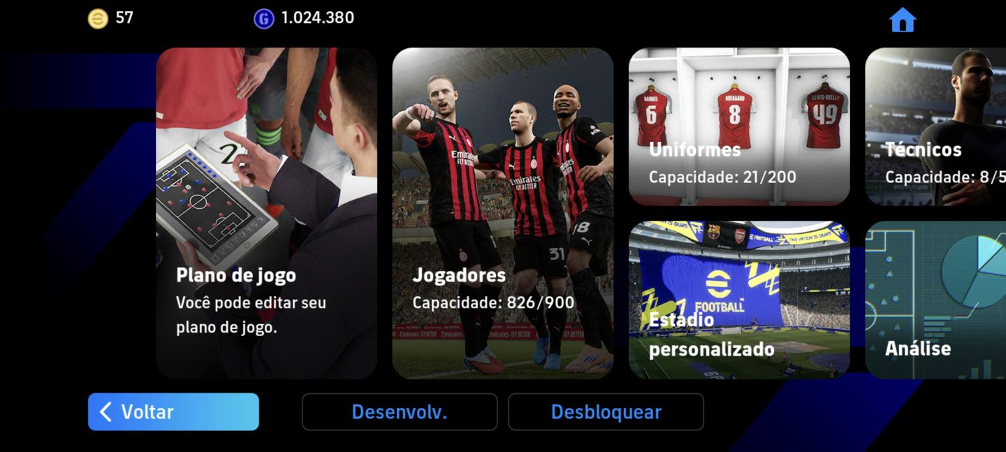 Conta Efootball com +800, Valor negociável, CHAMA!!