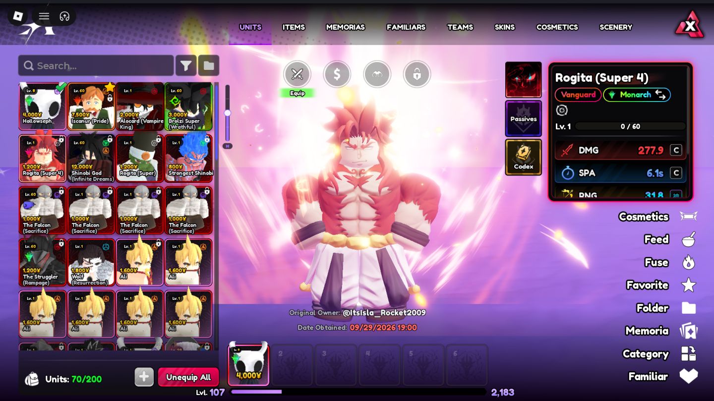 Conta antiga de Anime Vanguards