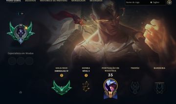 CONTA LOL | EMERALD 4 (29PDL) | LEE SIN PUNHOS DIVINOS/EZREAL PULSEFIRE | 2022