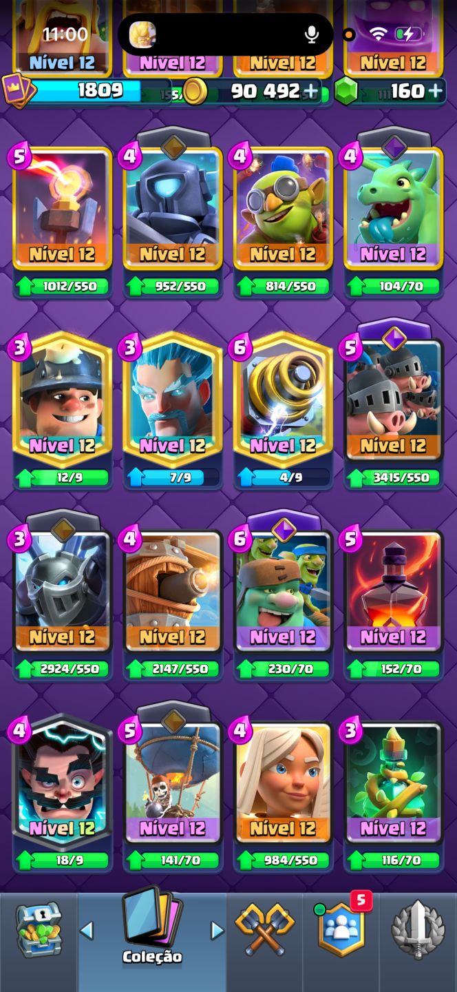 CONTA DE CLASH ROYALE FULL ARENA