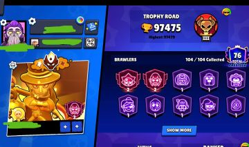 Conta Brawlstars 2020 - 55 Brawlers Nv11, 76 Hipercargas e +490 Skins + Mestre
