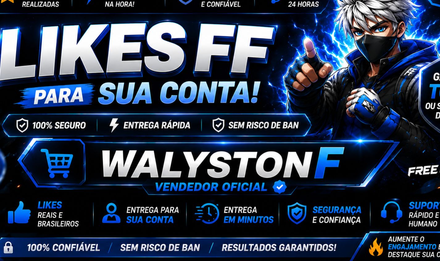 Likes FF Via ID + Brinde | 100% Seguro | Entrega rápida [PROMOÇÃO]