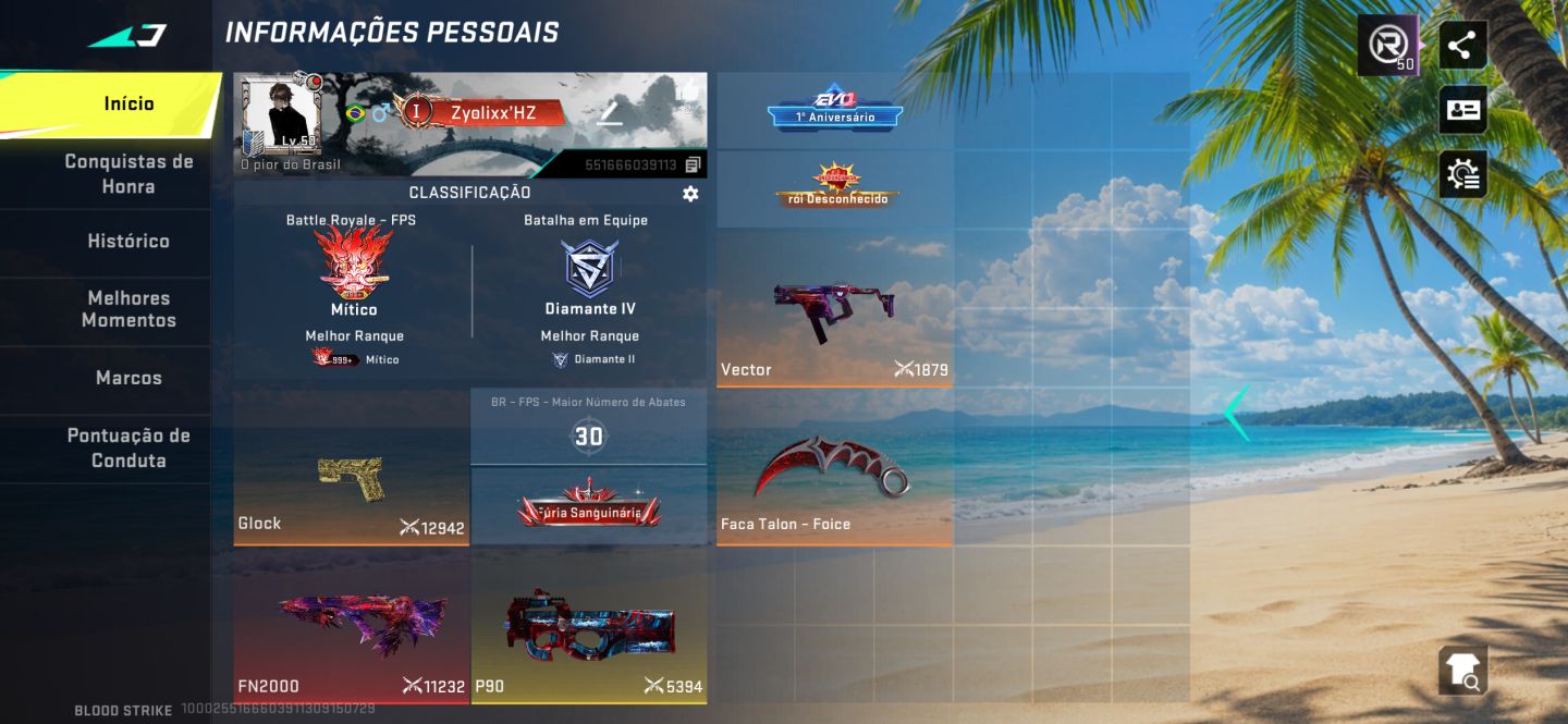 Conta Blood strike com skins bastantes queridas, melhor não tem, menor precço!!