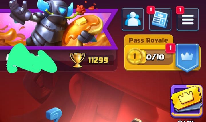 CONTA CLASH ROYALE ANTIGONA QUASE 10 ANOS