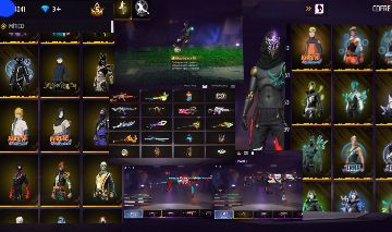 Conta de free fire gemada, com angelical, lvl 65 e muitas roupas.