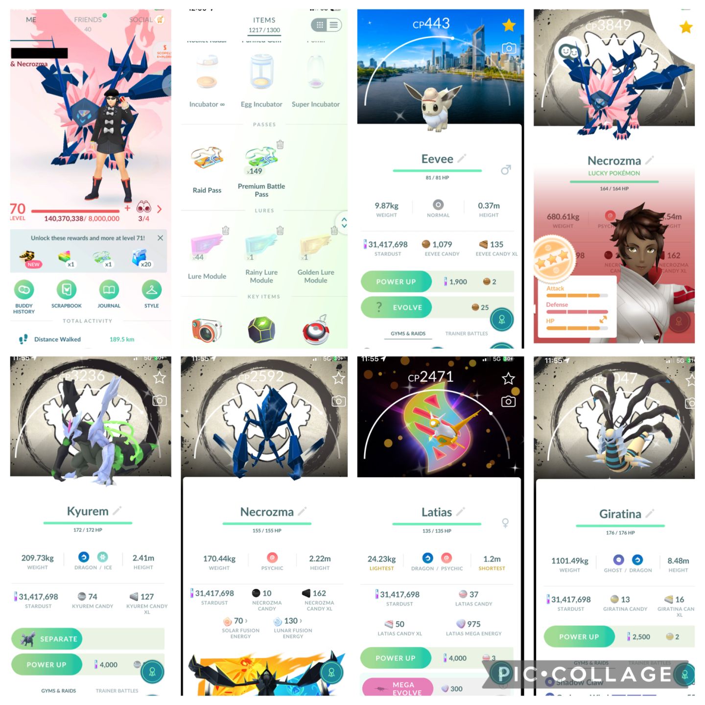 CONTA LVL 70 POKEMON GO