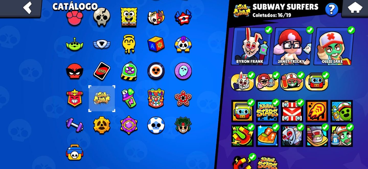 CONTA DE BRAWL STARS ANTIGA 105K DE TROFEUS JUNTO COM CLASH ROYALE 11K+ TROFEU