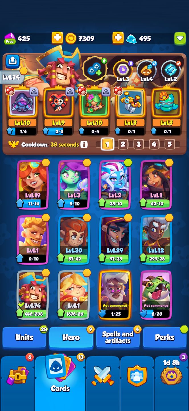Conta Rush Royale 1153% de crítico