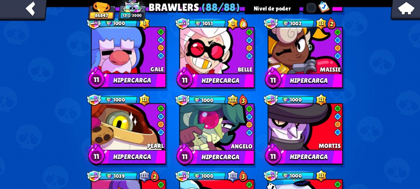 CONTA DE BRAWL STARS COMPLETAMENTE FULL. (DESDE 2018).