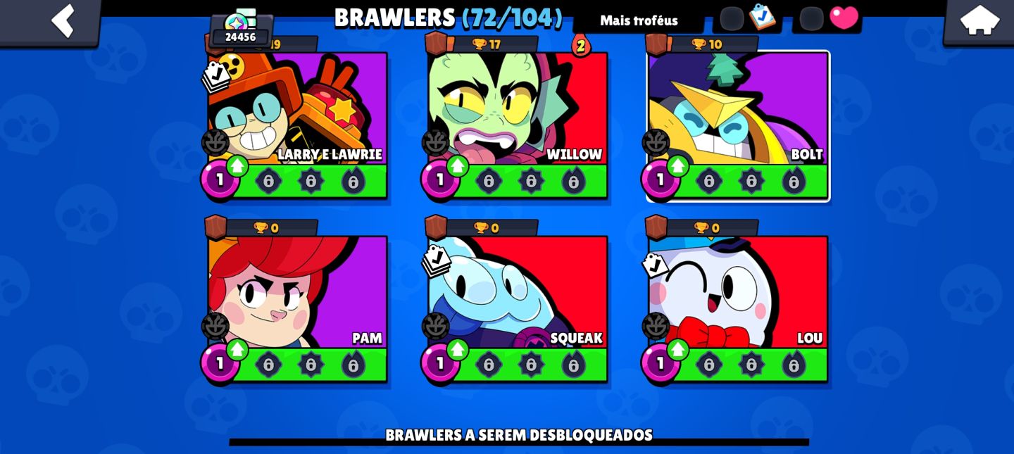 Conta de brawl stars muito completa