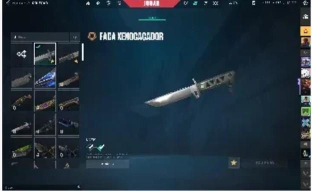 Conta valorant com skins GHOST GAIA, XENOHUNTER, KARAMBIT RECONHECIMENTO , VANDA