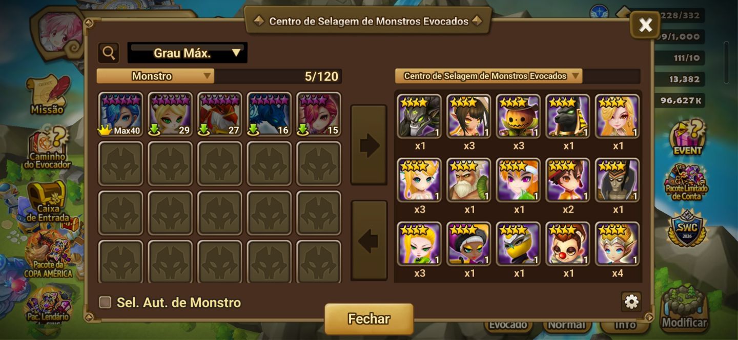 Conta Summoners War | 2 LD Nat 5 (Giselle + Shan) + Full Access
