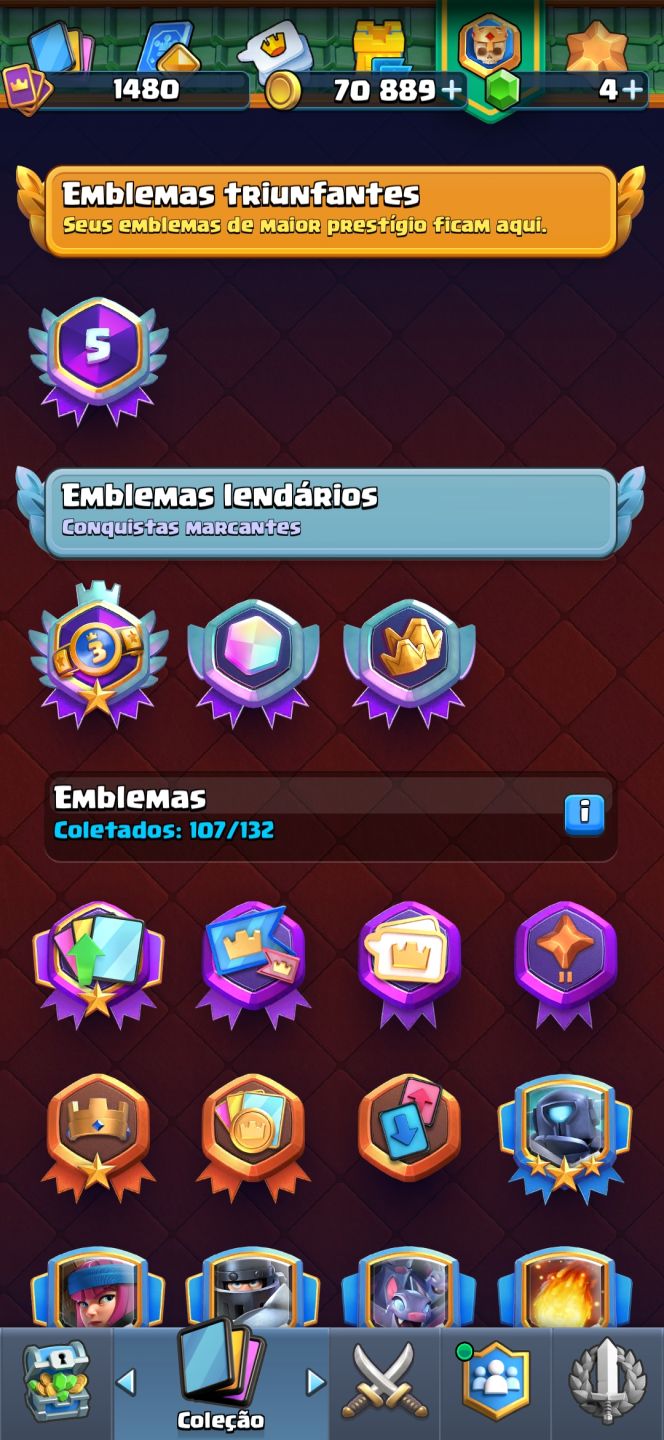 Venda de conta Clash Royale