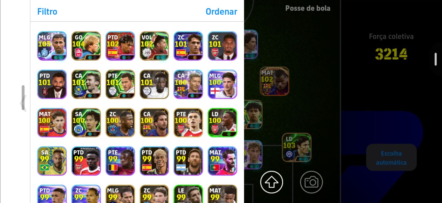 CONTA EFOOTBALL TOP COM ZICO 106!! RODRI BIG TIME + MALDINI + AGUERO BLITZ E+++!