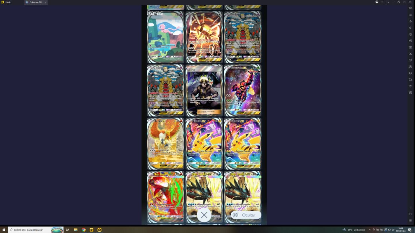 Venda de Conta de Pokémon TCG Pocket