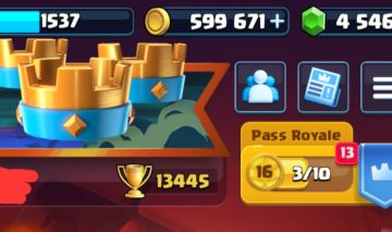 CONTA CLASH ROYALE COM 4K DE GEMAS!!