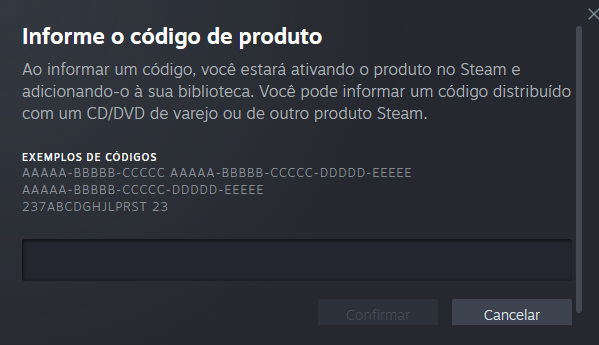 KEYS ALEATÓRIAS STEAM