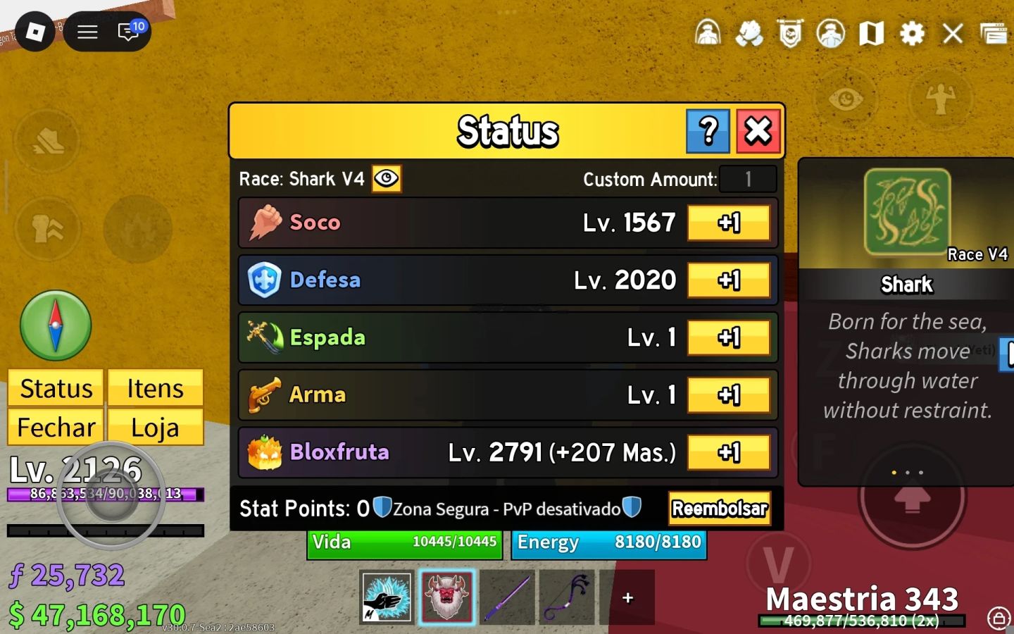 Conta Upada em Vários Jogos Blox Fruits Perm Control ,Vbl,slayer 2 ..