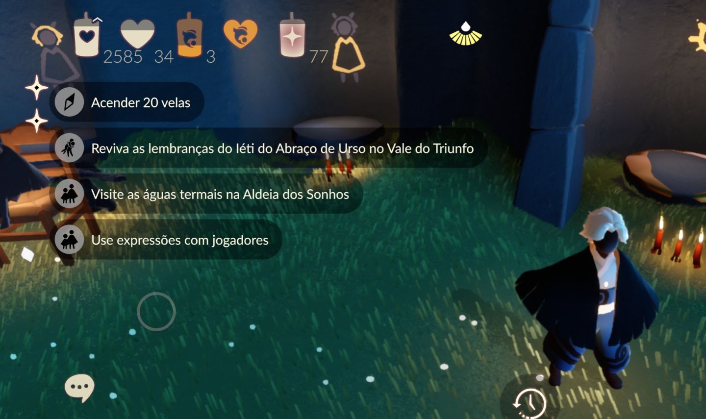 Conta Sky filhos da luz - 2500+ velas, 240+ itens.