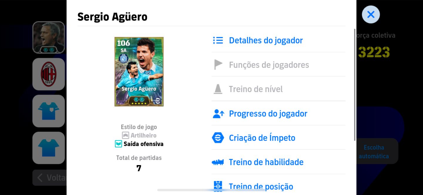 CONTA EFOOTBALL +3220 FORÇA COLETIVA, MESSI, MBAPPE, DROGBA, RONALDINHO ETC