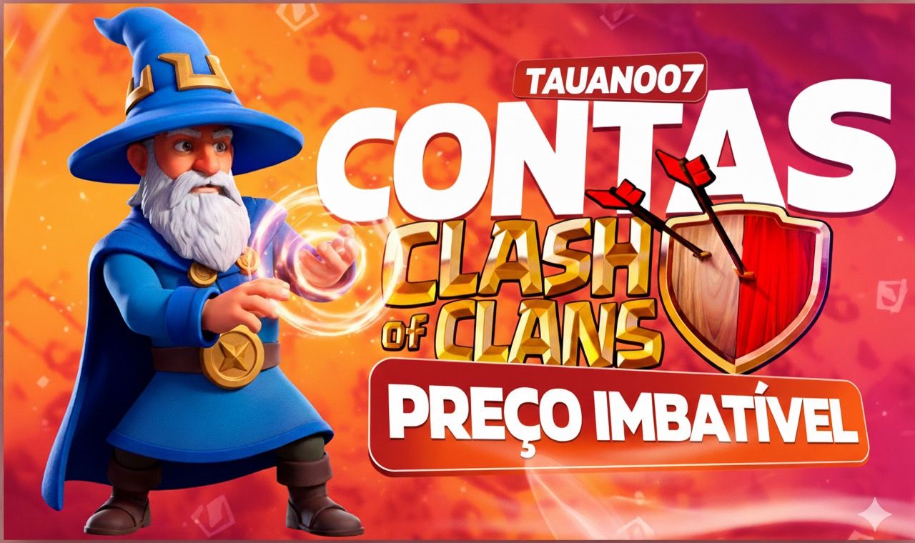CLASH OF CLANS - CONTAS EM PROMOÇÃO
